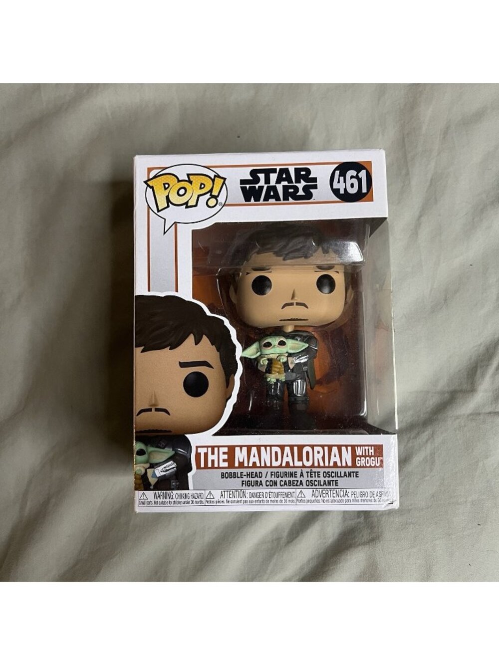 Funko Pop! Vinyl: Star Wars - The Mandalorian with Grogu #461 Used